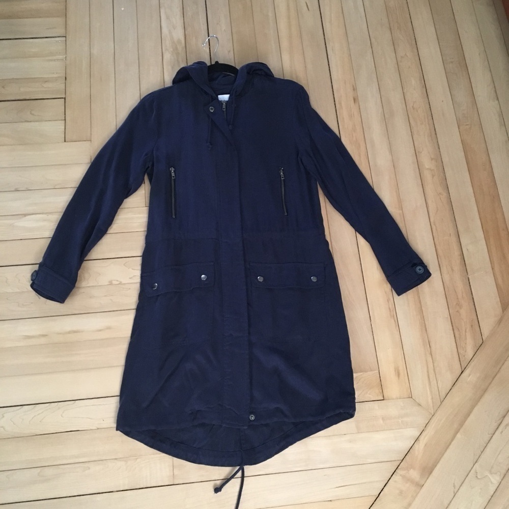 BB Dakota Navy Utility Coat Extra Small
